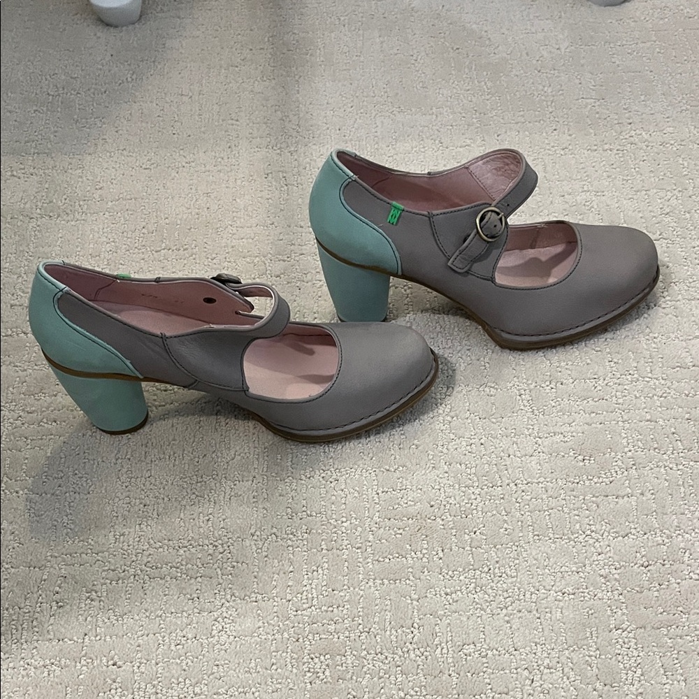 EL NATURALISTA Gray Mary Jane heels women’s size 41 - Picture 6 of 6